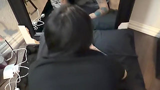 My husbands friend used my mouth and pussy uwu