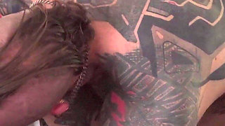 Petite Brunette Slut Gets Her Tiny Pussy Blown Out and Breeding Creampie!
