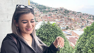 I Fuck and Suck Cock Outdoors to My Stepbrother's Best Friend While We Ride the Cable Car in My City! Naty Delgado & Brian Evans