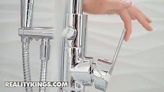 Reality kings - hot milf Isabelle Deltore’s toy display in the bath seduces jordi into fucking shower Anal Sex
