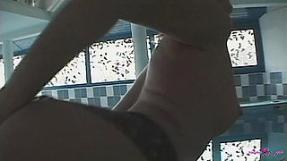 Pretty Redhead Shows off Her Big Ass and Gets Her Holes Fucked in a Gangbang.