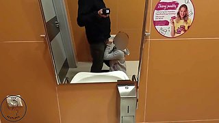 I Fuck A Young Student 18+ For Money In A Public Toilet