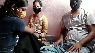Xxx Threesome Sex With Step Sister And Best Friend Hindi Audio 9 Min With Chanda G, Shadb G And Soni G