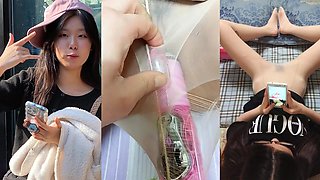 Korean Cutie WooHyun Takes a Stocking Fuck in Home