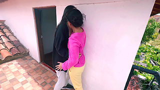 A quick with my best friend in public