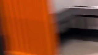 Risky Gym Bathroom - Yellow Piss & Intense Orgasm