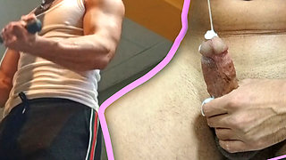 I imagine the girl at the gym and it relaxes me