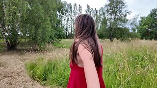 Hungarian MILF Gets Fucked and Deep Throated at a Campsite