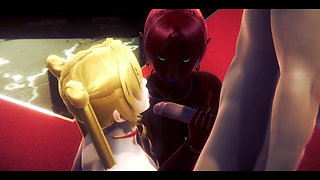 Zelda Hentai - Gerudo Woman Sex Sucking Handjob and Fucked - Japanese Asian Manga Anime Film Game Porn