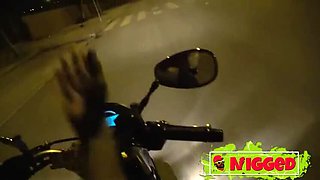 Hot Redhead Sofia Gets Fucked by Two Dudes in a Car