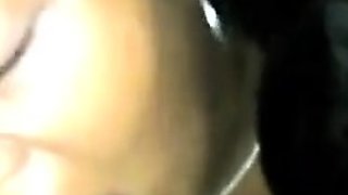 Black Homemade Cheating Slut Sucks Dick in Bathroom