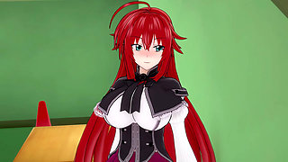 Rias Gremory sex in the Library - DXD NTR Madness Series