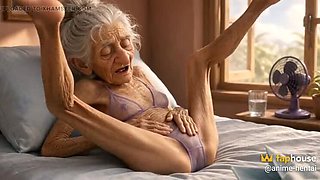 90 Year Old Mature Woman Has Multiple Orgasms with Soaking Wet Pussy