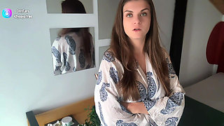 Sticky Messy Cum From Stepmother's Cock Surprised Her Stepson