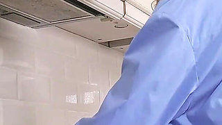 Auntjudys - Busty Redhead MILF Anna Maria Busts Out Her Big Natural Tits in the Kitchen