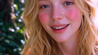Forest Blonde Plays With Herself To Orgasm (AI)