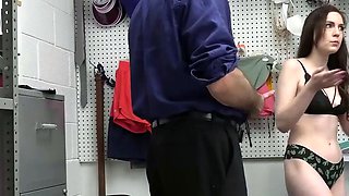Busty teen vlogger gets harsh fuckfest in office