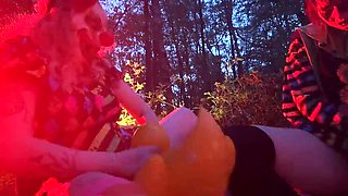 Freaky Clown Party with EdgesOfReality - Big Tits Outdoor Fetish Group Sex