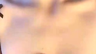 Close up POV of teen sucking cock