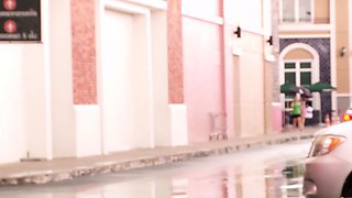 Thai amateur teen picked up for hard sex