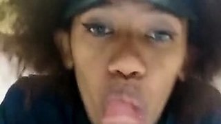 Curly Police Officer With Blue Eyes Sucks A Big Dildo For