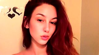 Great Big Boobs On Masturbating Redhead