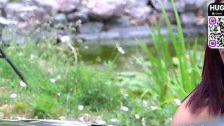 Three nude gals engage in cowgirl and suck off while