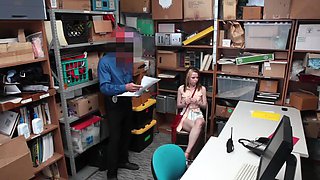 Teen hottie Alina gets naughty with Ryan at her tiny-titted desk