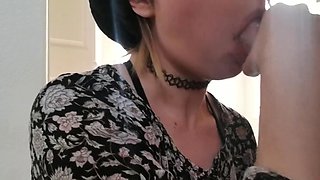 Wet Teen Dildo Blowjob