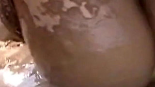 Julie's Tits Drowned in Mud Wriggles Like a Filthy Worm Sploshing Fun