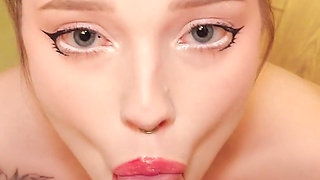 Little Slut Tape Gagged Deepthroat Facial 4K