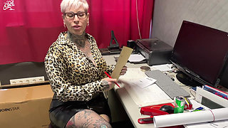 Horny Boss Fucks Apprentice at Work!