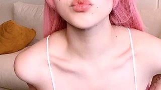 Awesome Teen With Big Boobs Dildo Masturbation