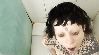 Tattooed Slut Never Stops Halfway Every Drop, Every Time, All the Piss