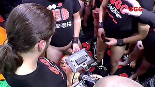 Horny cougar Dirty Mary gets wild with a gang bang and gives pleasure to multiple partners