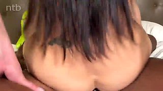 Cuckold Hubby Devours Wifes Creampie After BBC Bull Pounds Her Hard