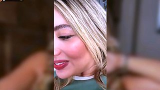 pretty blonde camwhore Georgia pussy close up
