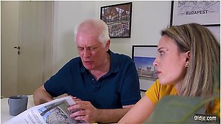 Lustful Young Blonde Cant Wait To Feel Grandpas Cock In Her Pussy And Mouth - Pure Pleasure