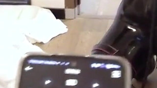 Mz12 - Latex-bound Puppy Vibrates to Reach Orgasm