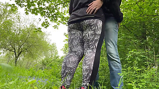 Felt My Mother in Law's Camel Toe in Leggings While She Was Making Me Cum