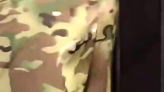 Hard security guard facial jizz on lady's face. XXX!