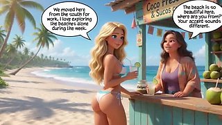 Blonde Wife’s Beach Tease Turns Wild in House Fuck Fest With Hubby and Young Guys