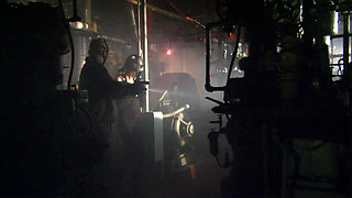 Big titted babe gets fucked in the van