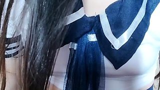 Teen slut foot fetish cock rub