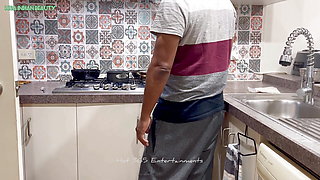 A Tale of Fuck & Romance: Indian Couple's Sensual Play in the Kitchen!  Big Ass - Loud Moaning  - Indian Anal Sex