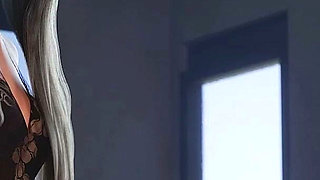 The Seven Realms 72 - Atlas Fucks Mei From Behind After Blowjob and Creampies Her
