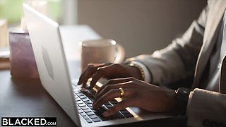 Hazel Moore and Anton Harden's prone bone trailer by Blacked.Com