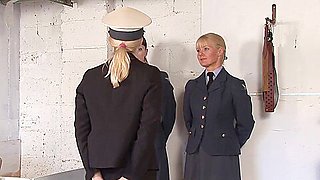 Kinky military women are spanking each other quite often, because it excites them a lot