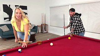 Sadie Roses Lesbian Striptease Pool Play Turns Hardcore