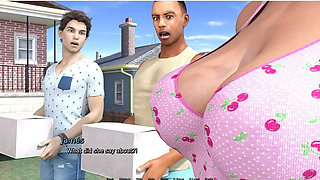 Laura Lustful Secret - Gameplay - Roleplay - Vacation - Stepmom Helps Stepson Friends to Relieve Himself